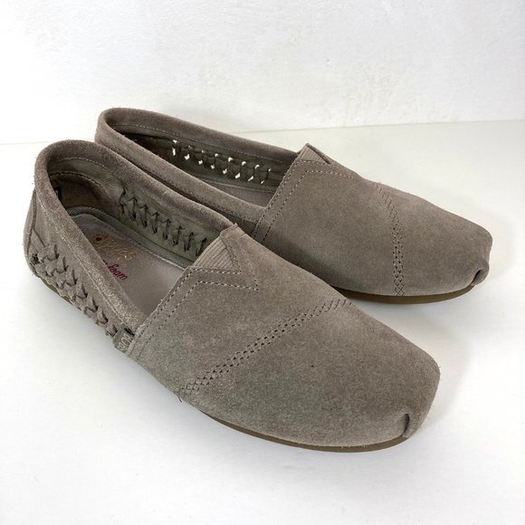 BOBS from Skechers | Shoes | Skechers Bobs Memory Foam Leather Braided  Shoes | Poshmark